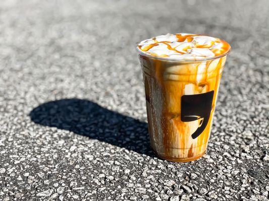 Signature coffee : caramel Creme with extra caramel