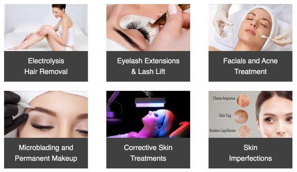 We offer a variety of skin care services