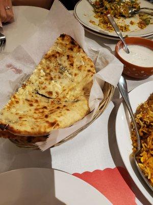 Paneer stuffed naan, very good