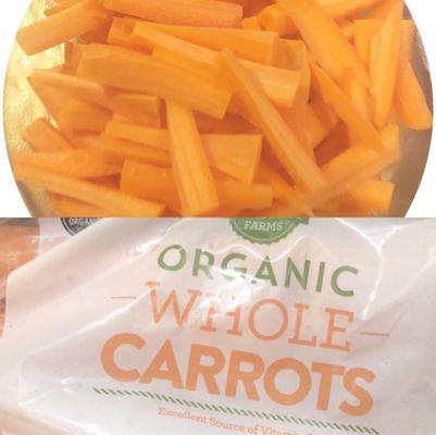 I like baby carrots but I also love these carrots and cut up