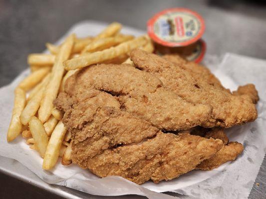 Chicken finger dinner