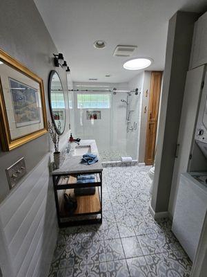 Bathroom and amazing shower