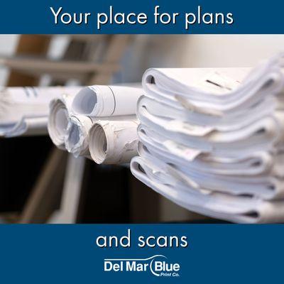 Blueprints, color, or black and white. We are your source for scans and prints.