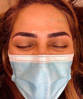 microblading and shading combo