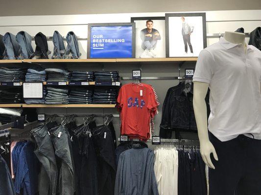 Inside the Gap Factory Outlet store.