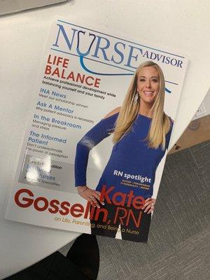 The nurse advisor magazine that came with my membership, I just love it