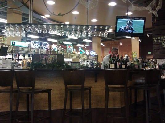 The Bar Area with Barstools