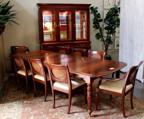 Stunning high end dining tables are a frequent find here.