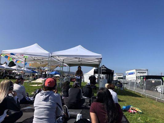 Leah, Founder and Life Remade Coach leads a "Believe in Your Self Care" workshop at City Fit Fest San Francisco. | Holistic Life Coaching CA