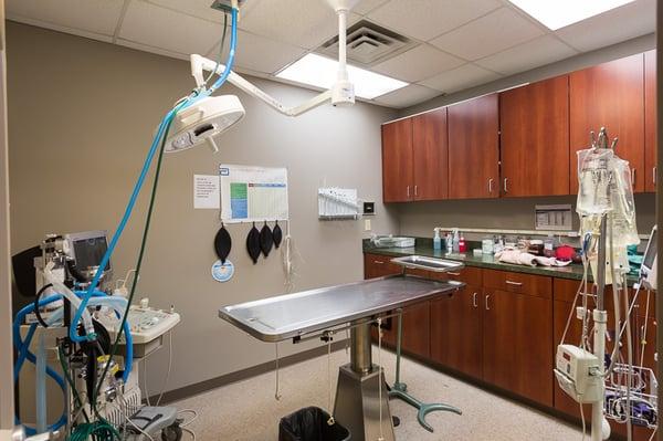 Inside our sterile surgery suite