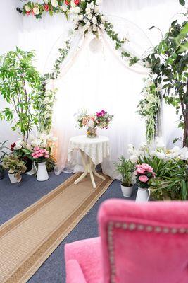 Come and get married in our sweet ceremony room.