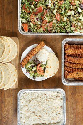 Chicken Adana Kebab Catering Tray & Per Person