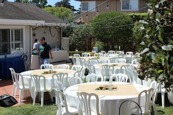 Thank God for our Coordinator and her team who had to clean ALL the chairs rented from M n M Party Rental!