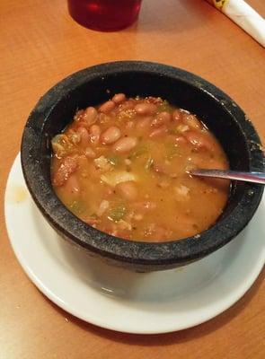 Charro Beans at El Matador. They are great!