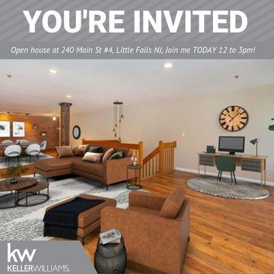 "Come and see this gorgeous 2Beds 2.5Baths condo at The Mill in Little Falls NJ TODAY from 12 to 3pm"