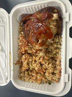 1/4 chicken pork fried rice