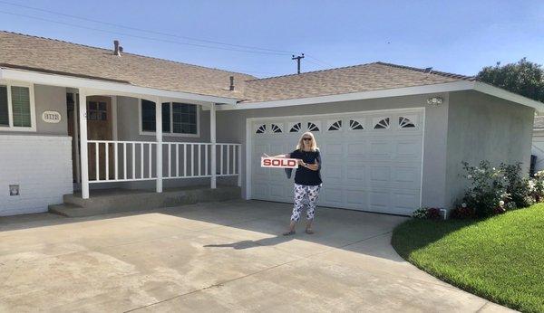 Sometimes our clients are a little "camera shy" but it's still a very exciting day when they take possession of their new home!