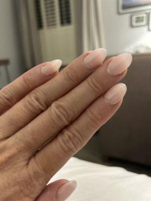 American Manicure with tips