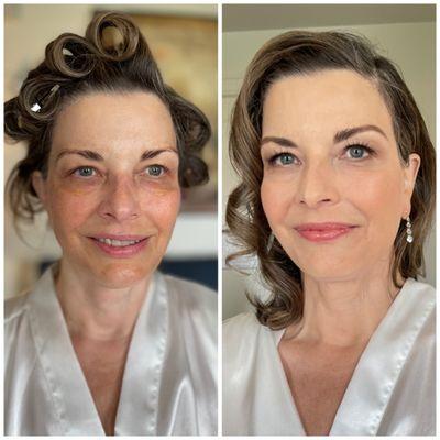 Lauren's classic Hollywood glam for her wedding day look. Makeup by Christina Choi