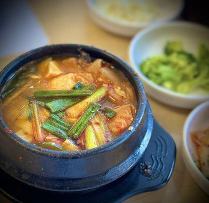 Mild soft tofu soup