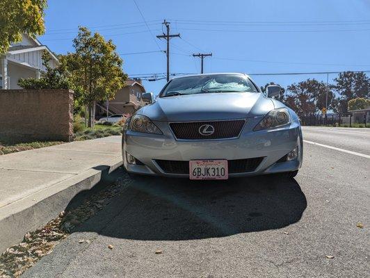 The new front bumper done at Auto Colors.