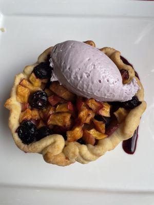 Peach blueberry tart special