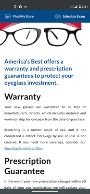 Proof of warranty on website still up as of 02/16/2021