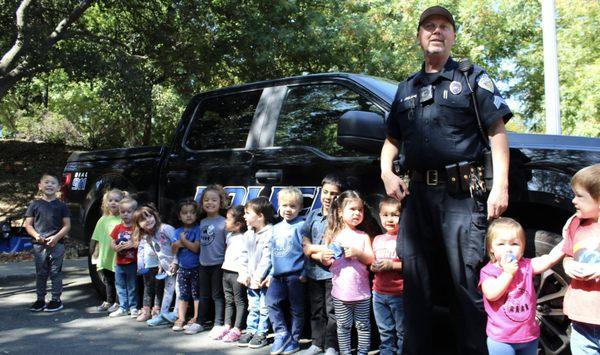 All of our Pixie friends were so excited to see the Clayton PD stop by our school!