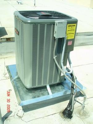 Rooftop A/C Condenser, we conducted an AC inspection and AC repair.