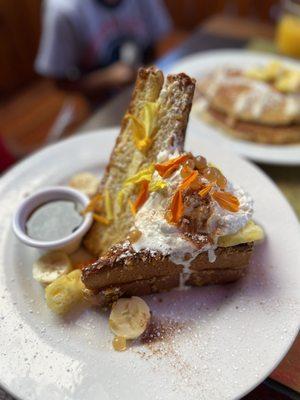 Corn flake crusted French toast