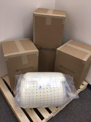 How we ship Spindle mattresses for you to assemble in your own home