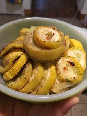 Baked squash