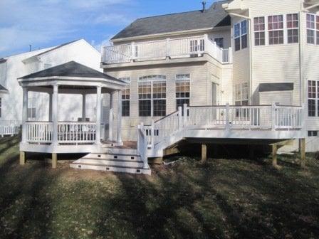 Gazebo with Multi-Tier Deck