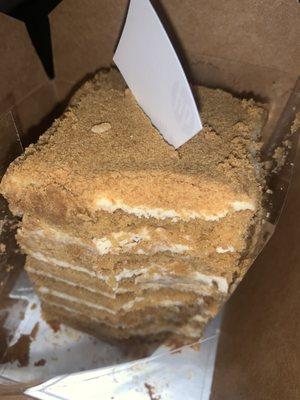 Honey Cake slice