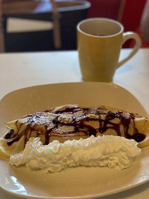 Strawberry banana Nutella crepe