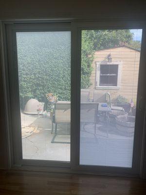 Patio door after