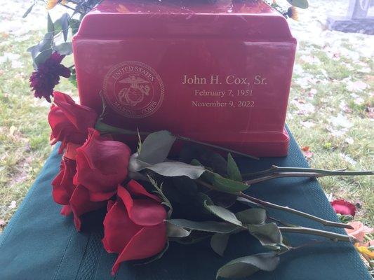 Graveside Services (Burial of an Urn) in a Cemetery following Cremation