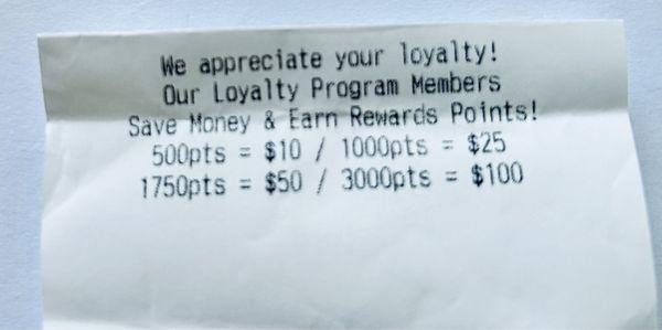 Loyalty program