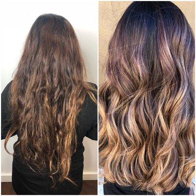 Sometimes all you need is a good cut and a bright balayage