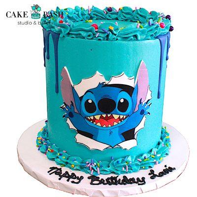 Stitch drip cake