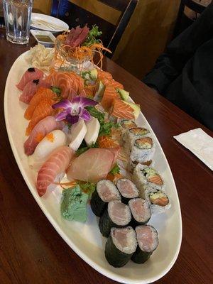 Sushi and Sashimi Combo For 2