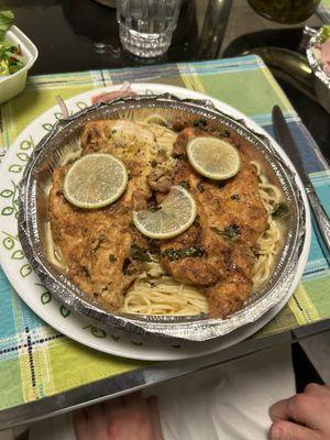 Chicken Francese also good.