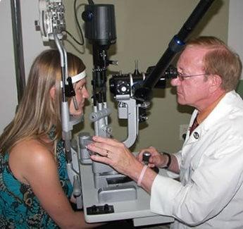 Primary eye care services include comprehensive vision and ocular health evaluations.