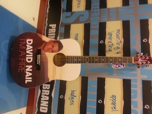 David Nail Guitar Wrap for Universal Music Group