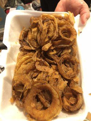 Homemade Onion Rings (look and taste disgusting)