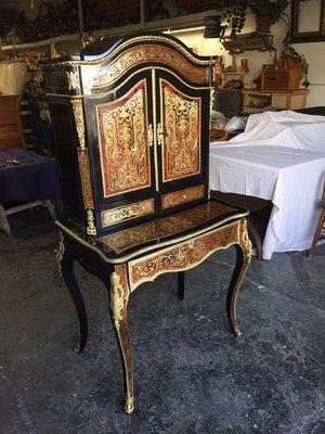 Fallani and Son proud work shows ! 1800s Boulle Restoration final product