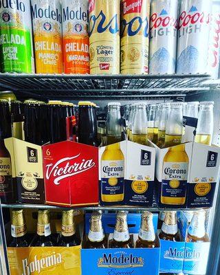 Variety of not only Mexican Beers but also american and even foreign options. We have a bit of everything.