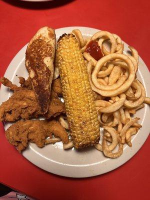 Chicken Tender Dinner with Texarkana Corn