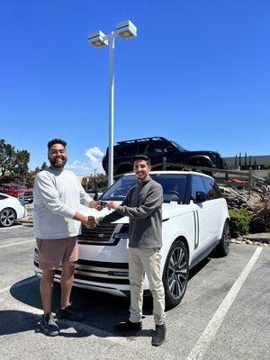 Abdullah the best salesman at Land Rover Redwood City.