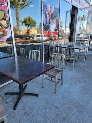 Outdoor seating